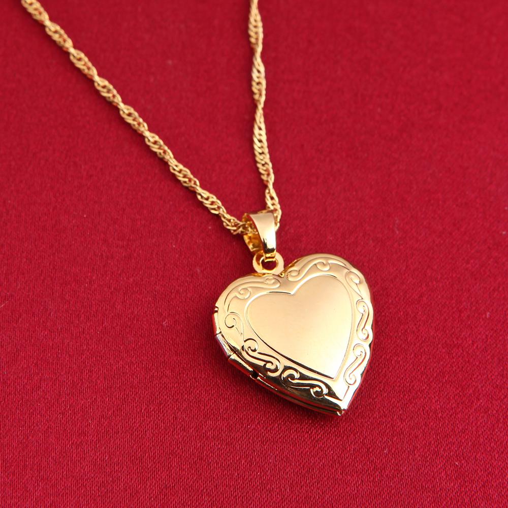 Valentines Gift Heart Locket Pendant Necklace