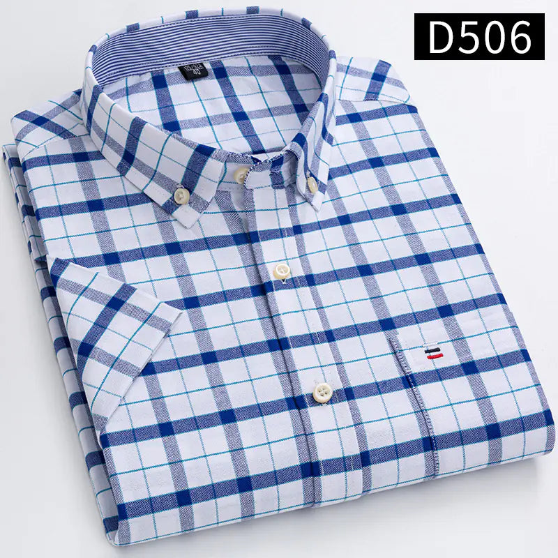 2023 Men's Casual Slim-Fit Short Sleeve Shirt