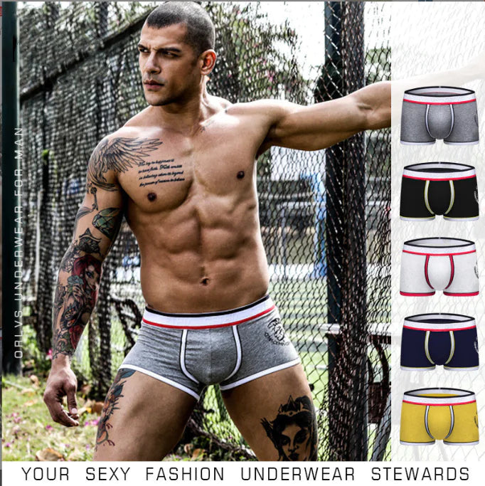 Low Waist Printed Sexy Men's Boxer Shorts
