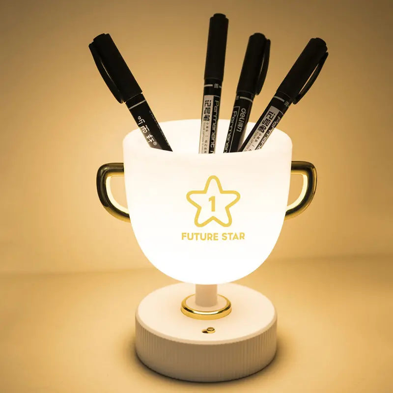 USB Rechargeable LED Trophy Pen Lamp for Desk