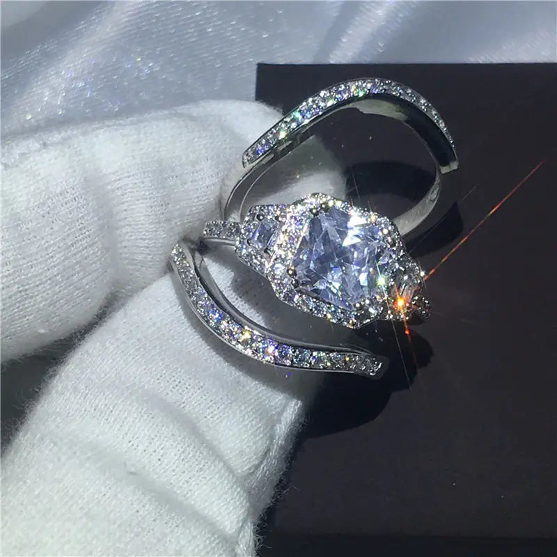 Zirconia Ring Set with Elegant Design