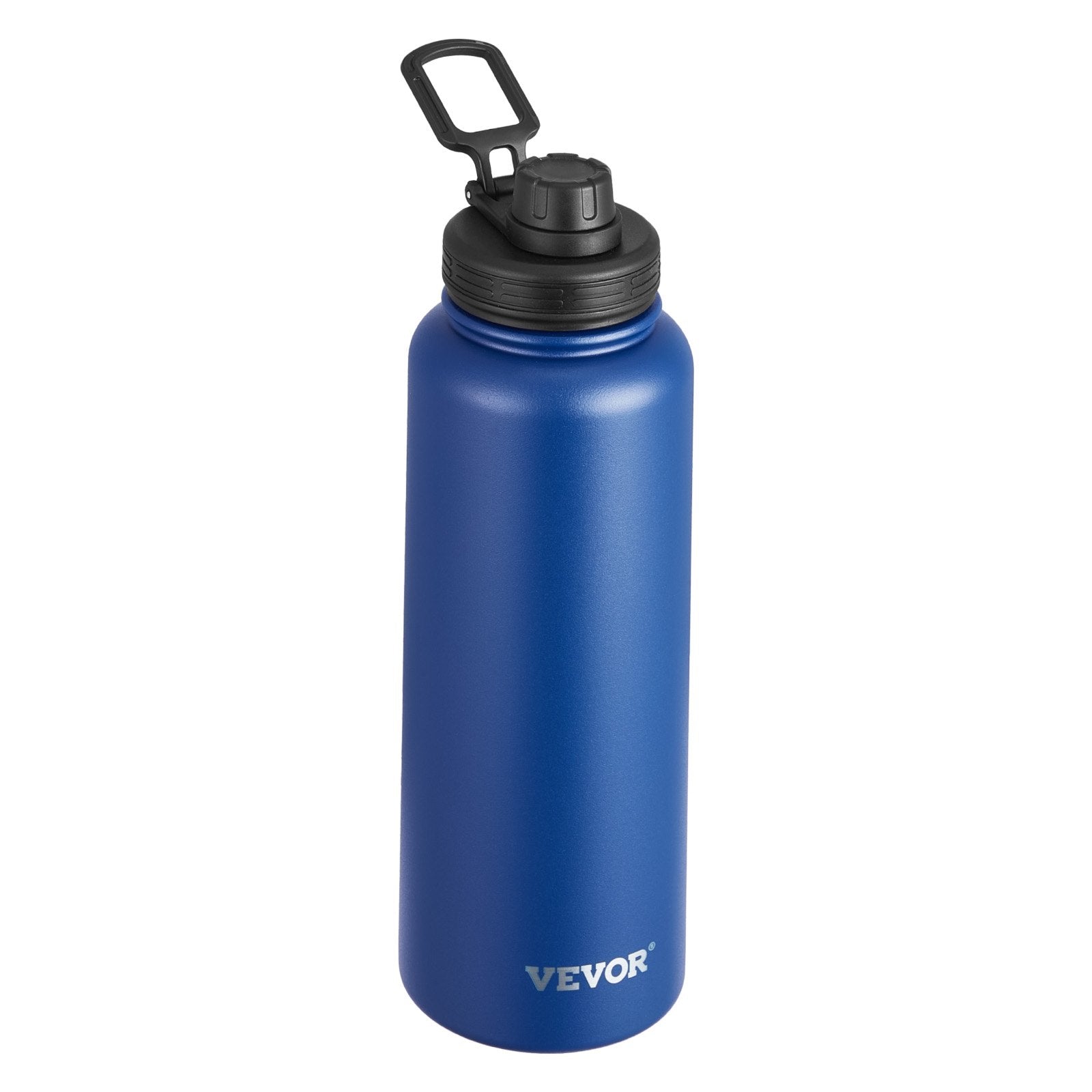 40 Oz Insulated Water Bottle Stainless Steel With Wide Mouth Lid Blue