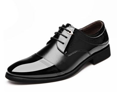 Men's Leather Dress Shoes - Stylish Lace-Up Formal Footwear