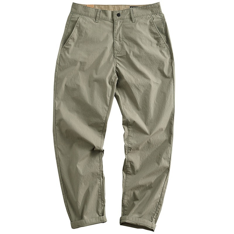Mens Casual Straight Leg Trousers For Spring And Autumn
