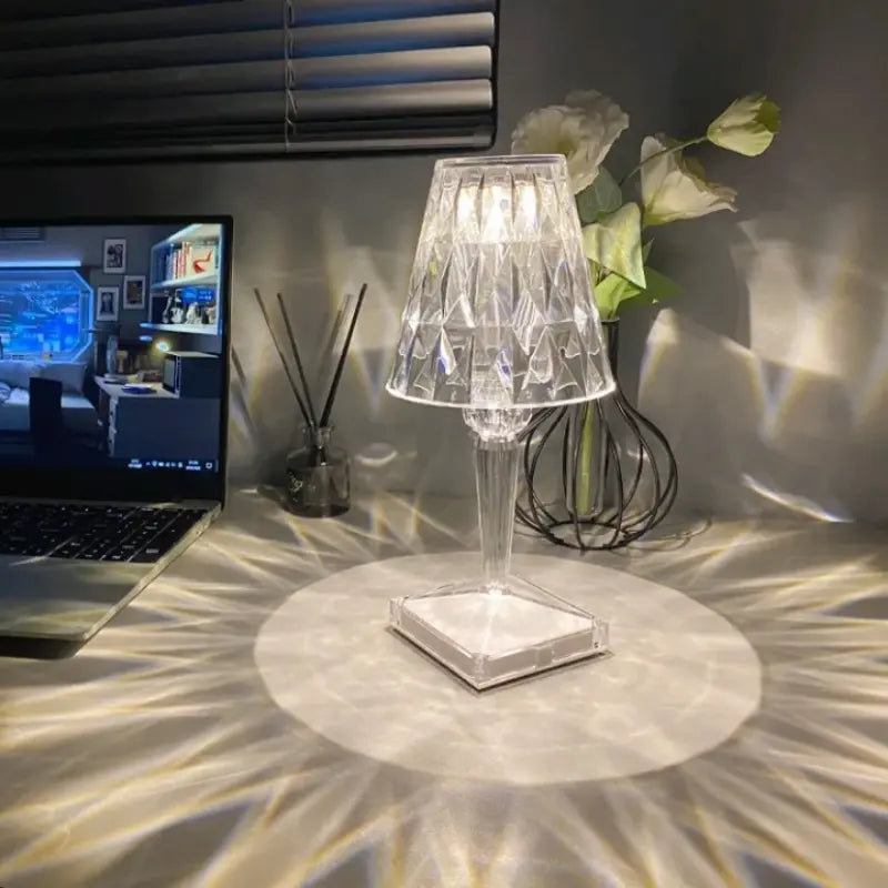 Crystal LED Touch Table Lamp for Living Room & Bedroom