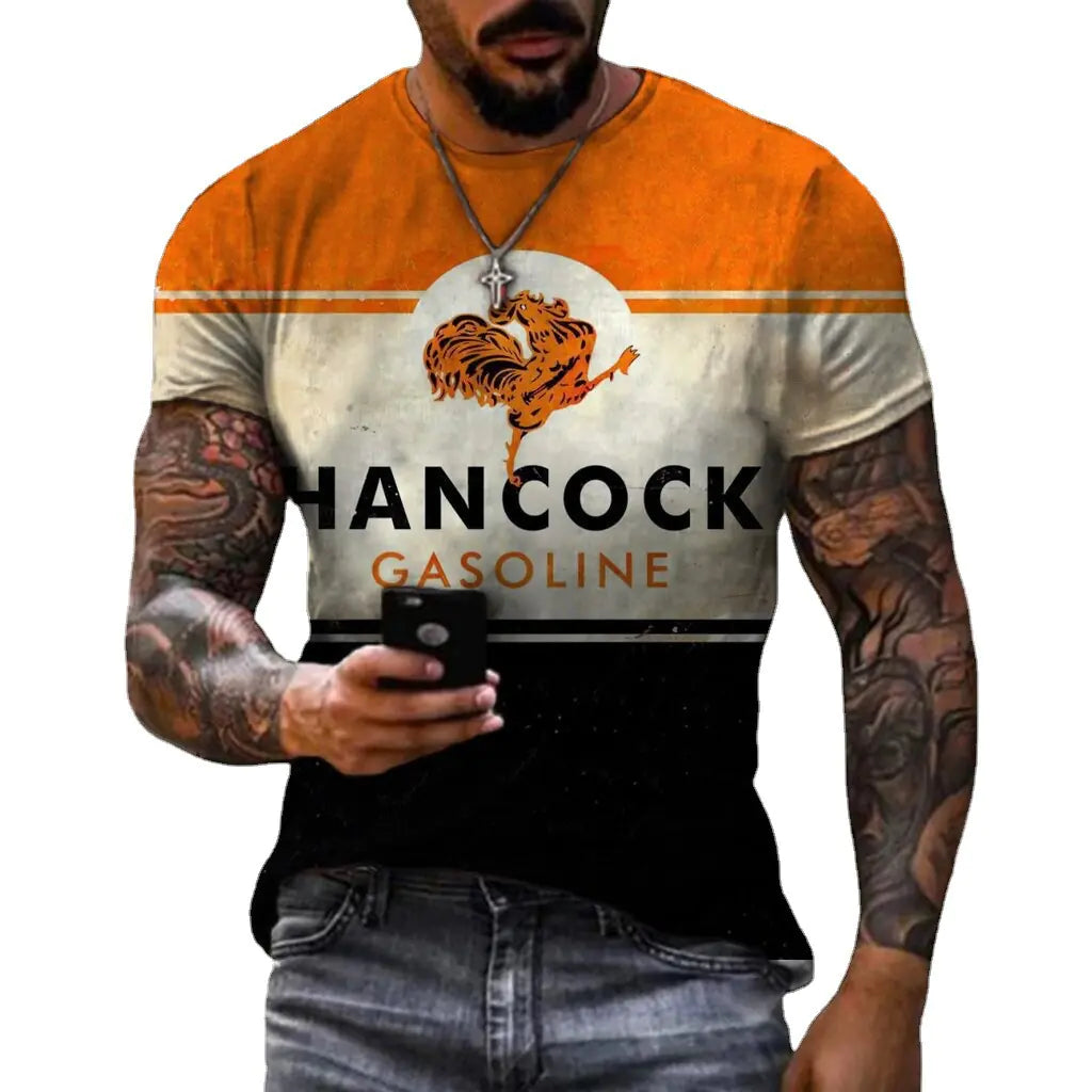 2023 Summer Men's Slim Fit 3D Printed T-Shirt