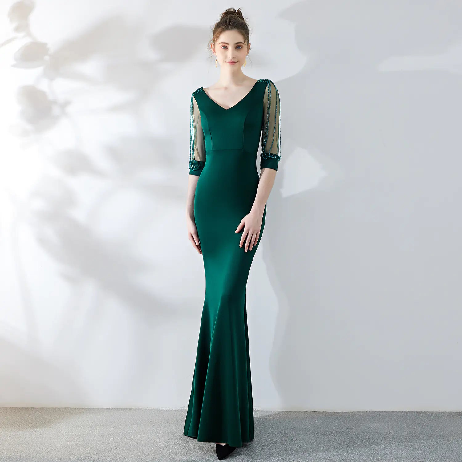 Bridal Cocktail Dress - Sexy Red Mermaid Evening Gown