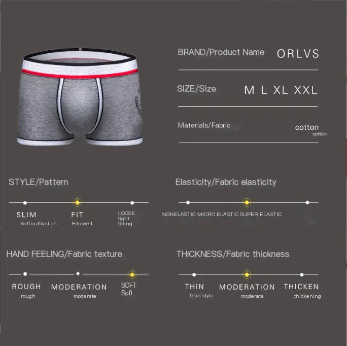 Low Waist Printed Sexy Men's Boxer Shorts