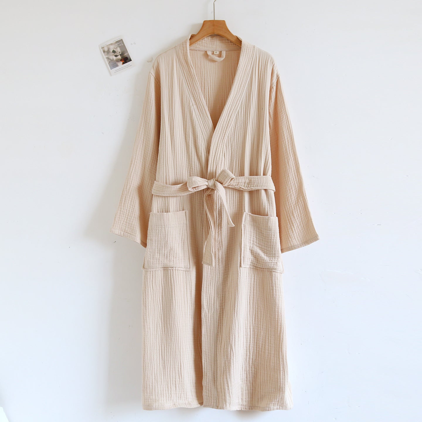 Pure Cotton Four-season Three-layer Gauze Bathrobe