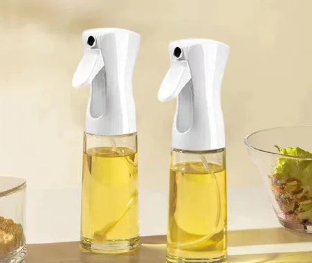 Outdoor Press Oil Spray Bottle - 200ML Glass Oil Dispenser