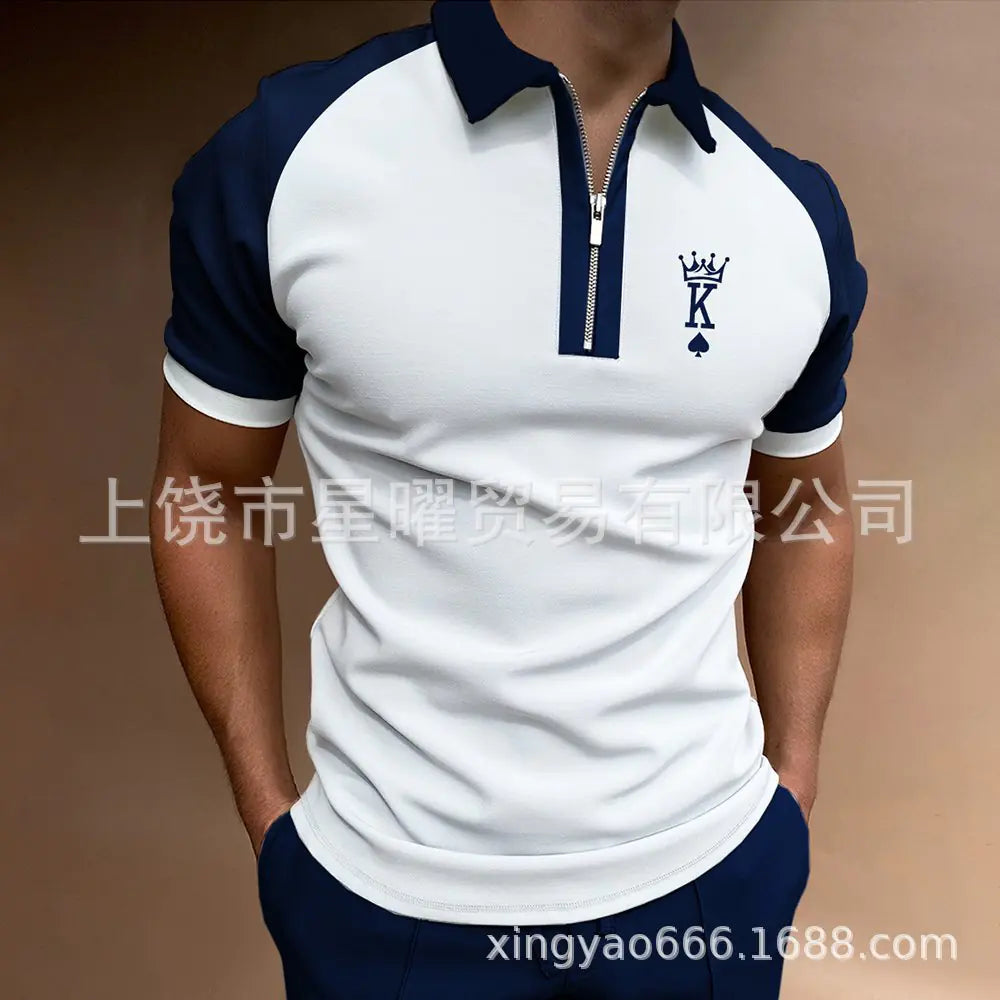 Men's Casual Short Sleeve Polo T-Shirt - Summer