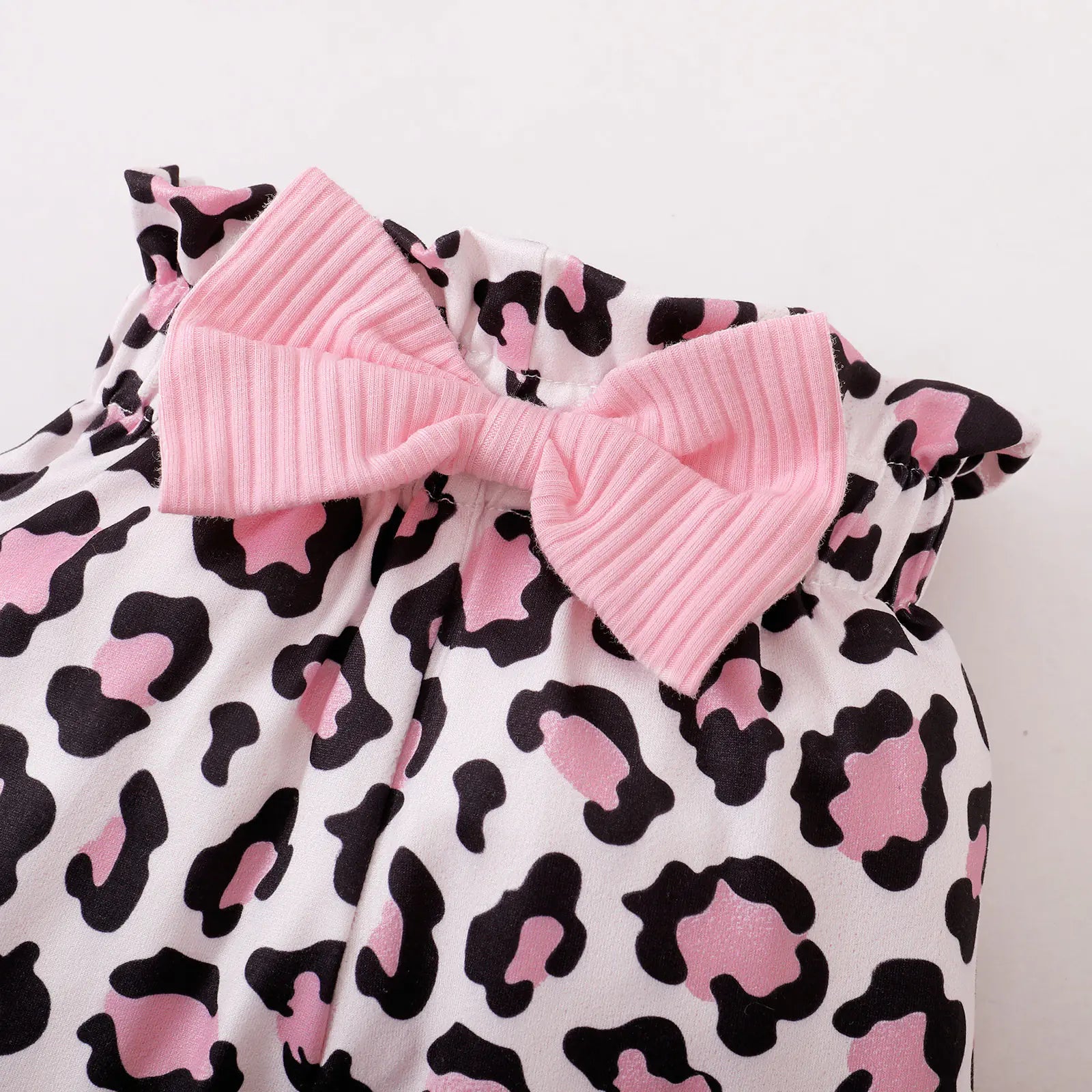 Newborn Baby Girl Outfit Set with Ruffles and Bow