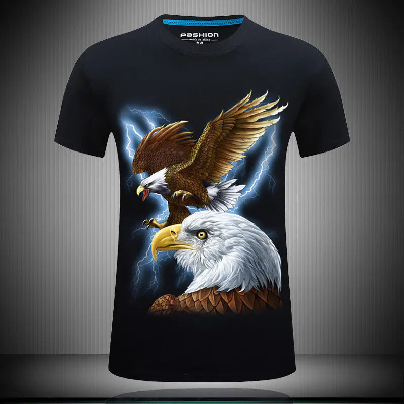 Men's Short Sleeve T-Shirt with 3D Digital Print