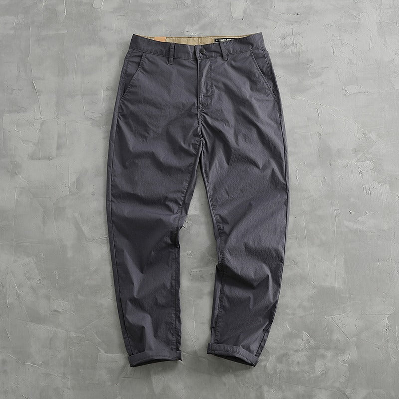 Mens Casual Straight Leg Trousers For Spring And Autumn