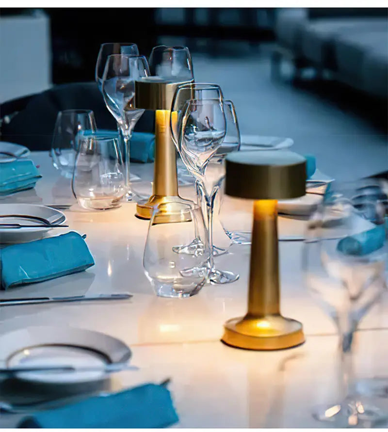 Vintage LED Nightstand Lamp with Adjustable Brightness