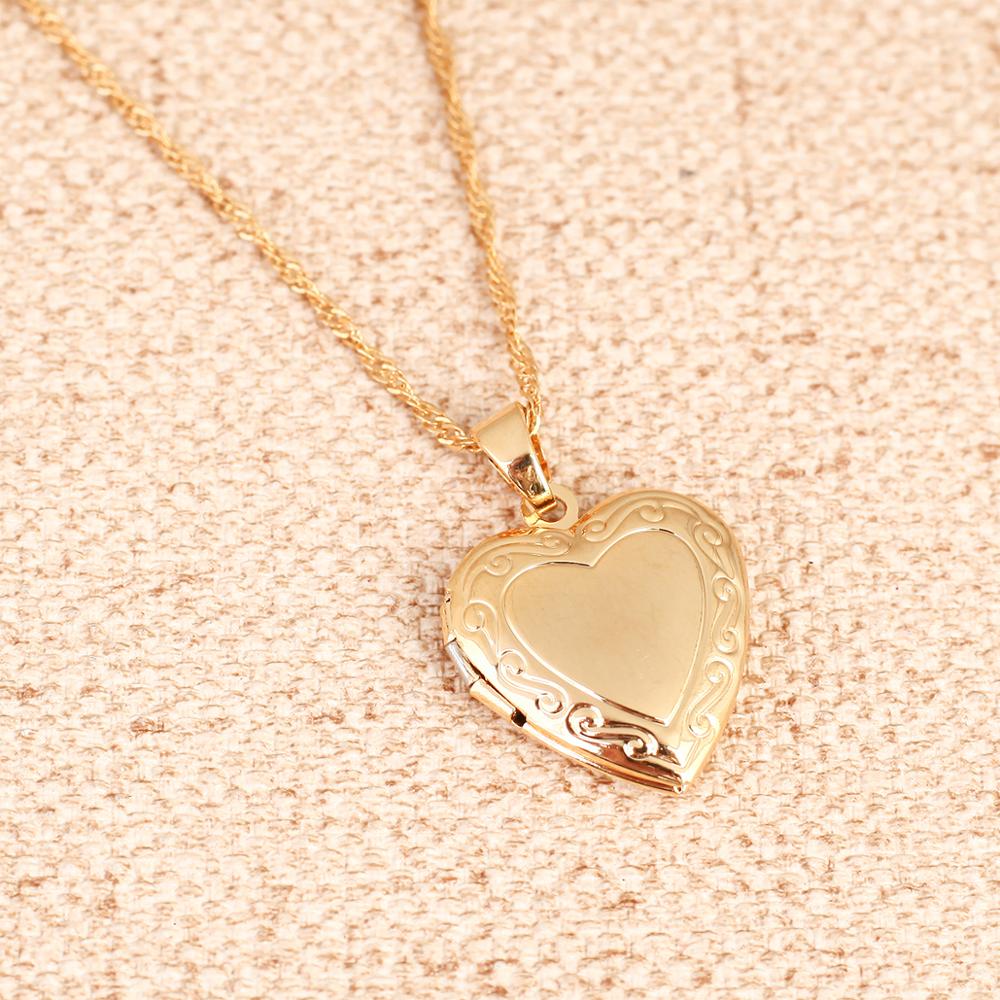Valentines Gift Heart Locket Pendant Necklace