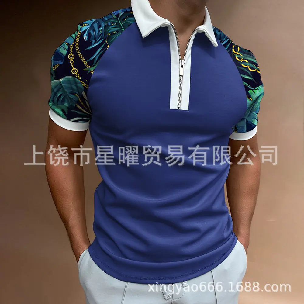 Men's Casual Short Sleeve Polo T-Shirt - Summer