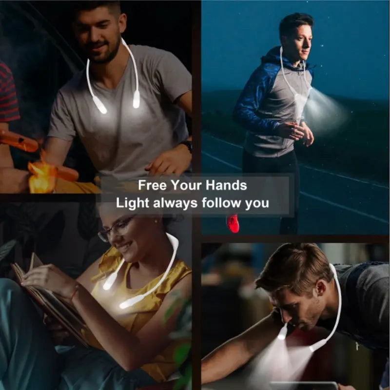 USB Rechargeable LED Neck Light with 12 Brightness Levels