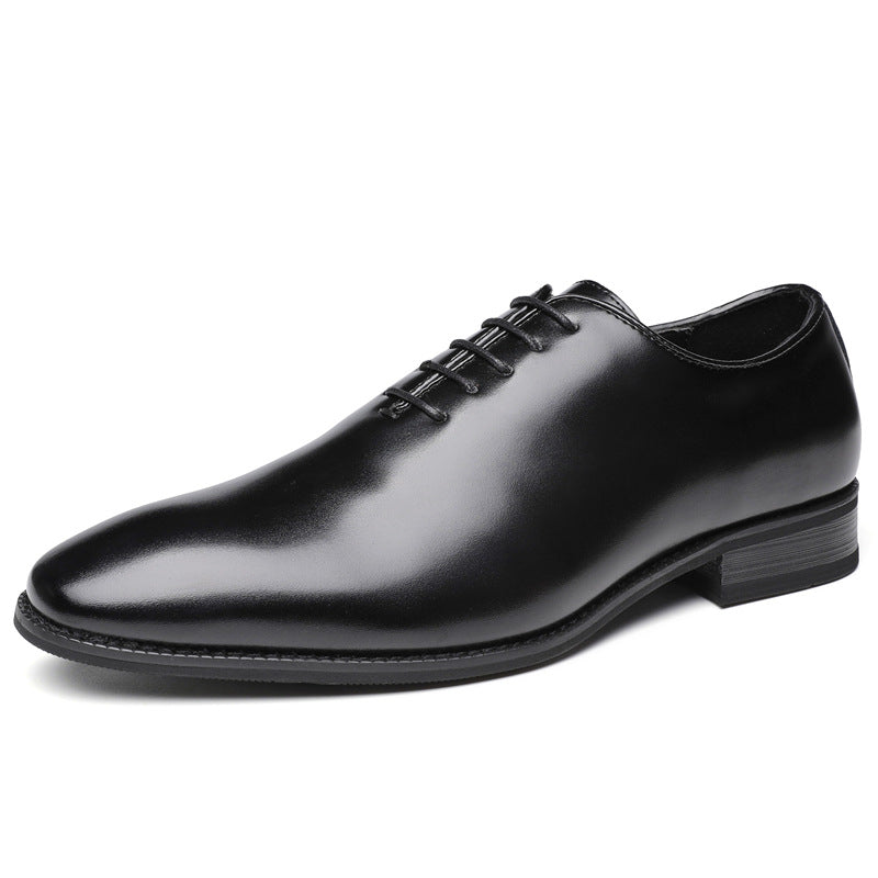 Men's Formal Leather Lace-up Shoes for Young Gentlemen