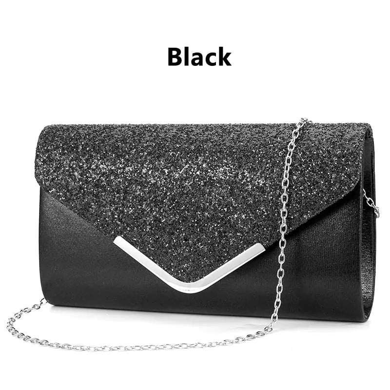 Fashionable Women's Chain Envelope Clutch Bag