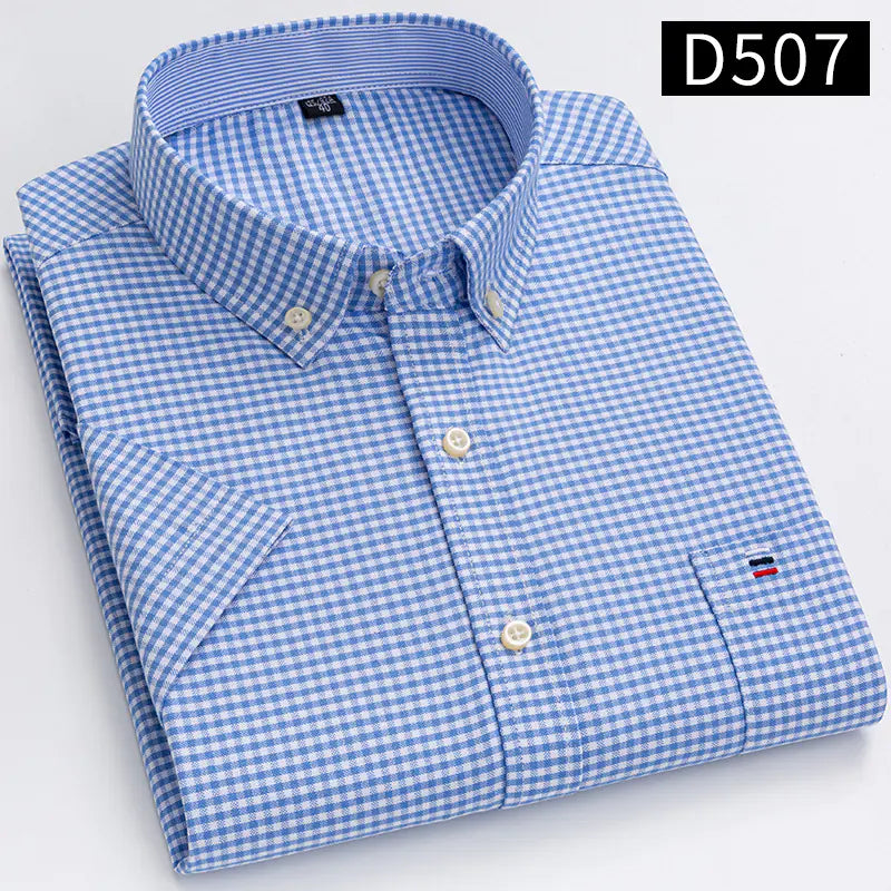 2023 Men's Casual Slim-Fit Short Sleeve Shirt