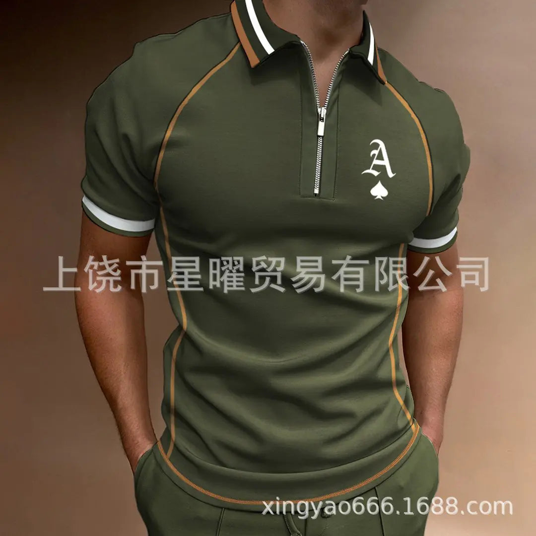 Men's Casual Short Sleeve Polo T-Shirt - Summer