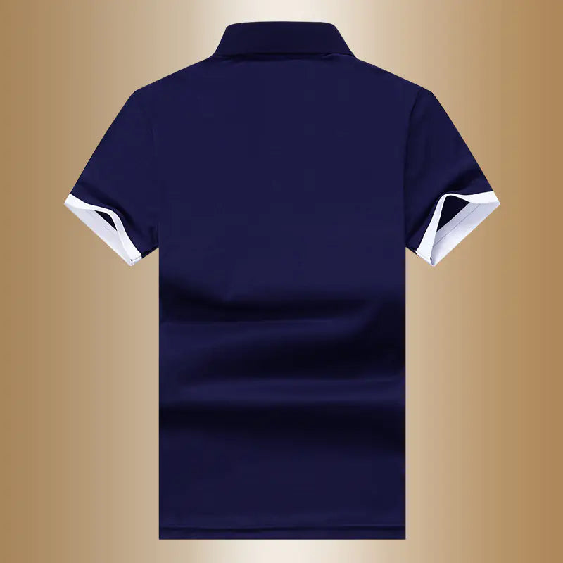 Men's Summer Cotton Short Sleeve Polo T-Shirt