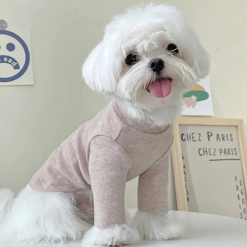 High-neck Slim Fit Shirt for Pets