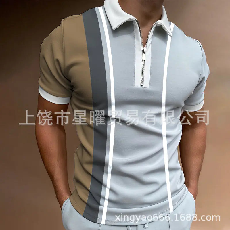 Men's Casual Short Sleeve Polo T-Shirt - Summer