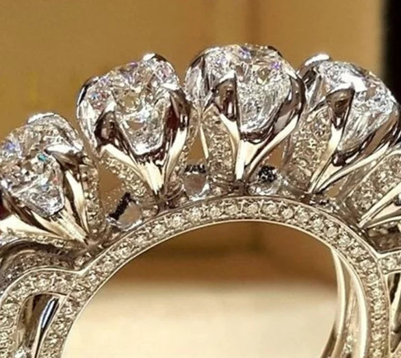 Real Diamond Engagement Ring for Women - Fashionable Design