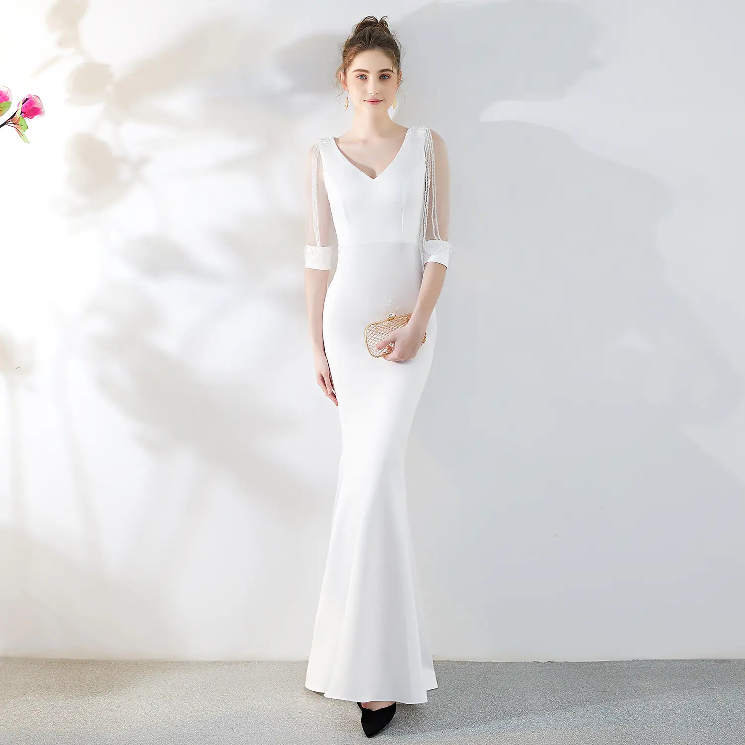 Bridal Cocktail Dress - Sexy Red Mermaid Evening Gown