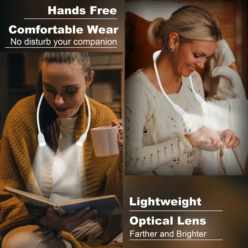 USB Rechargeable LED Neck Light with 12 Brightness Levels