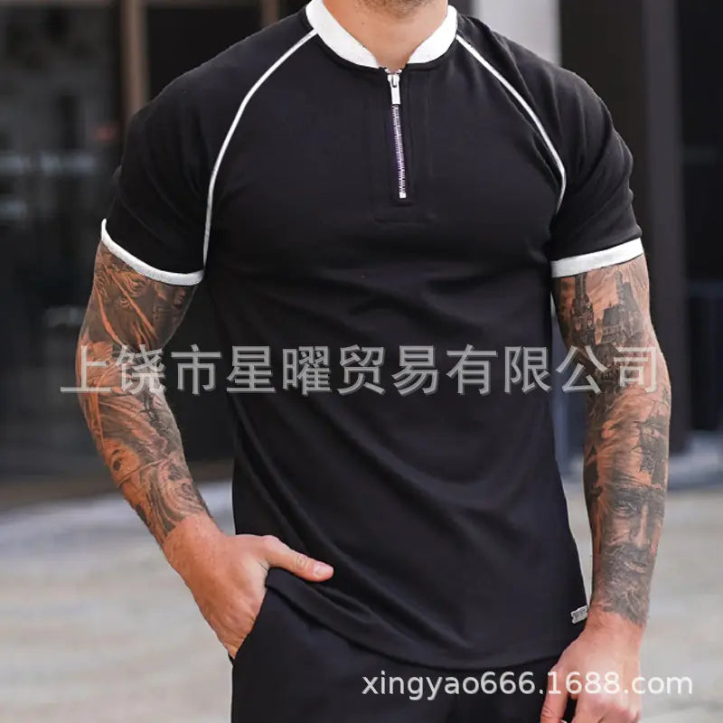 Men's Casual Short Sleeve Polo T-Shirt - Summer