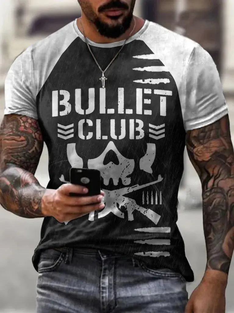 Men's Casual 3D Digital Print Short Sleeve T-Shirt