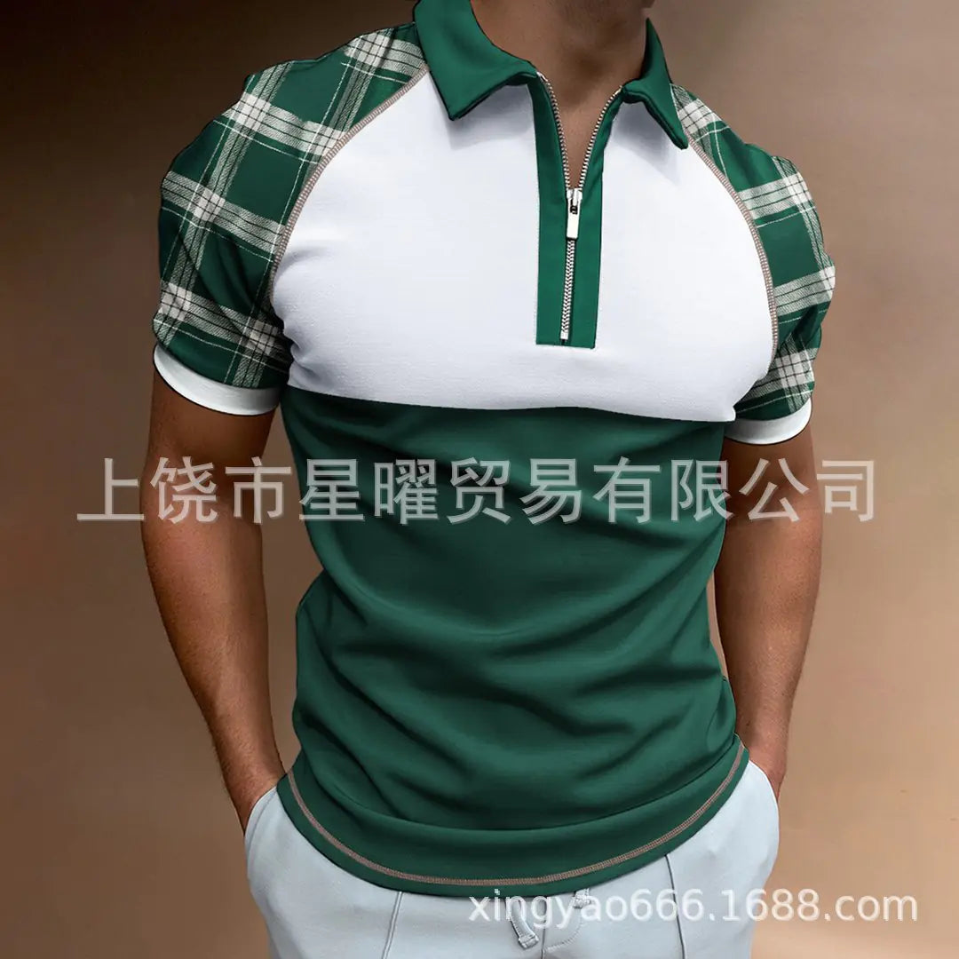 Men's Casual Short Sleeve Polo T-Shirt - Summer