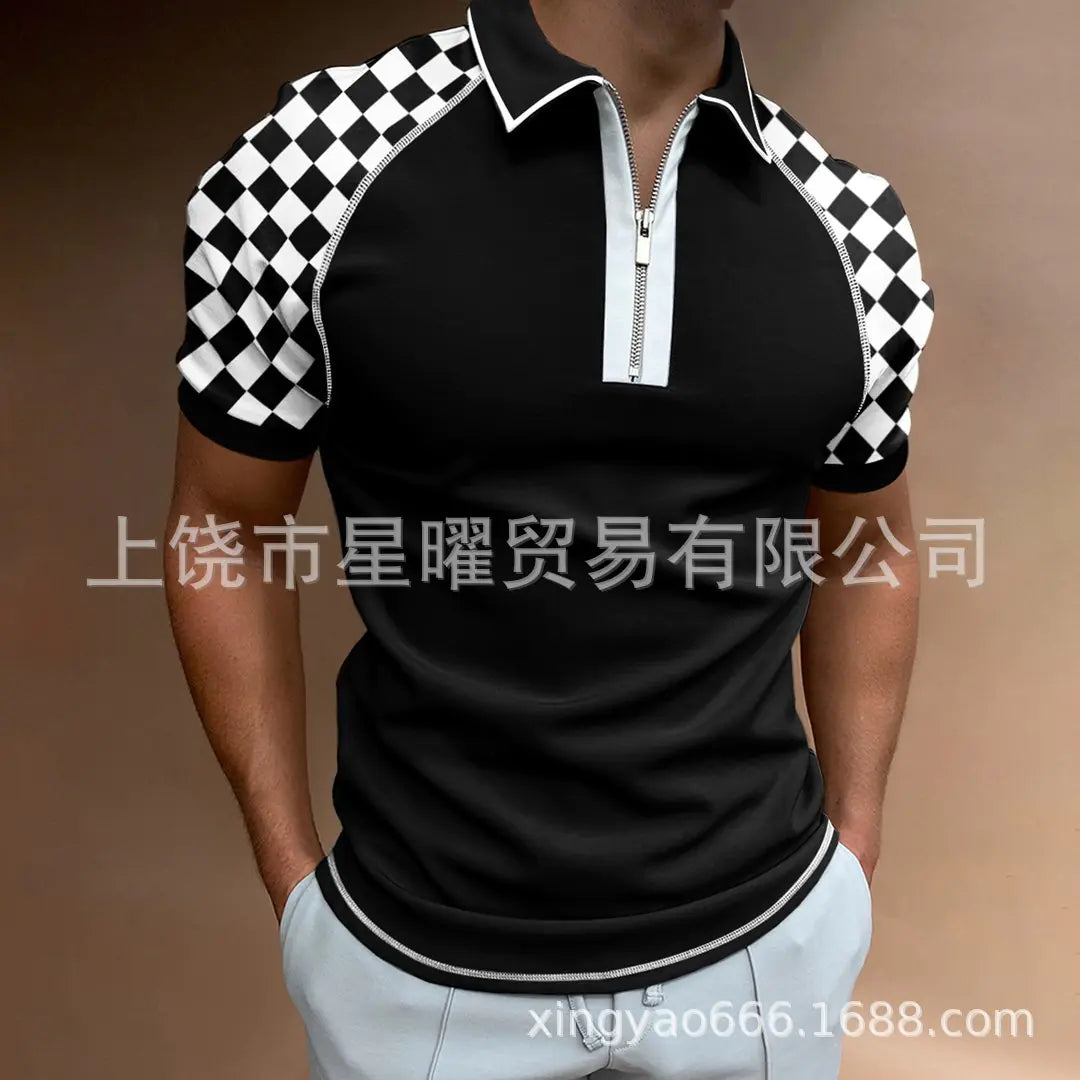 Men's Casual Short Sleeve Polo T-Shirt - Summer