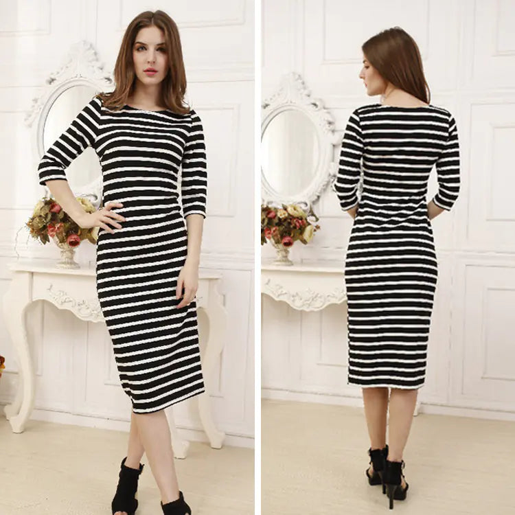 Sexy Midi Dress - Fashionable Trade Evening Gown
