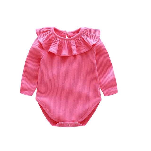 Newborn Baby Girl Romper with Candy Ruffles Outfit