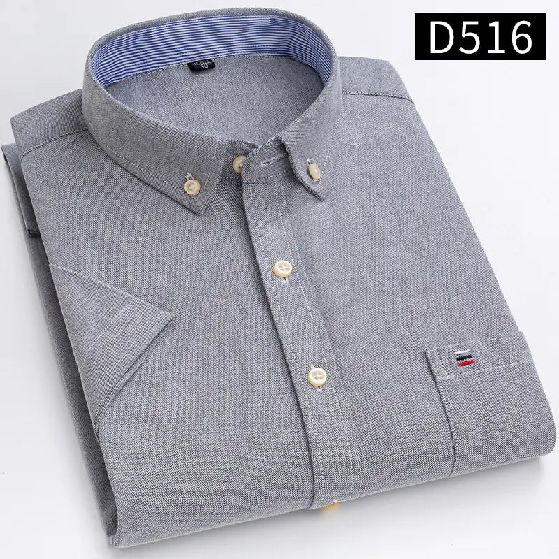 2023 Men's Casual Slim-Fit Short Sleeve Shirt