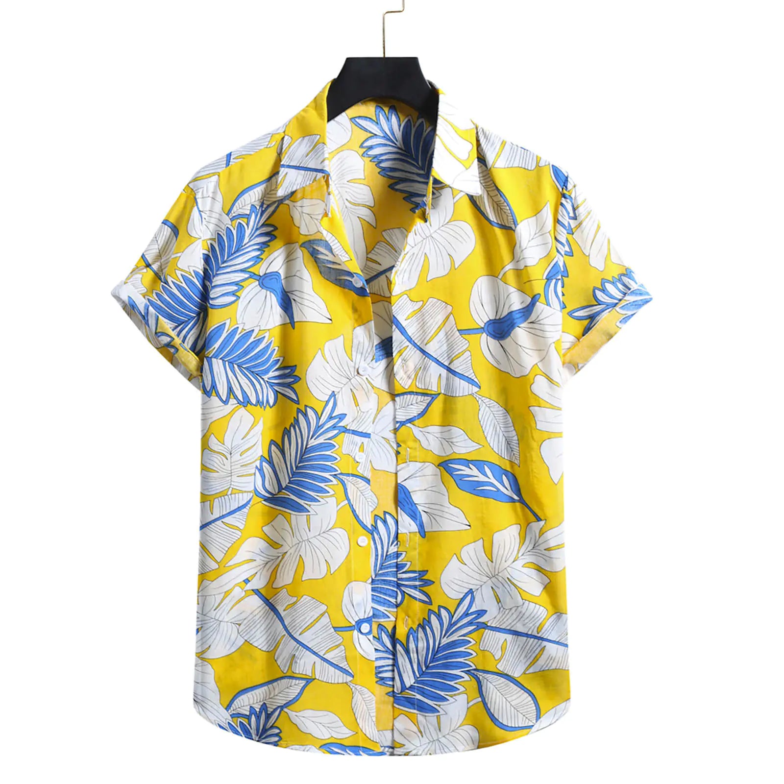 Vintage Hawaiian Cotton Linen Short Sleeve Shirt