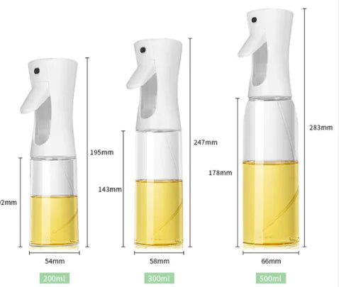 Outdoor Press Oil Spray Bottle - 200ML Glass Oil Dispenser