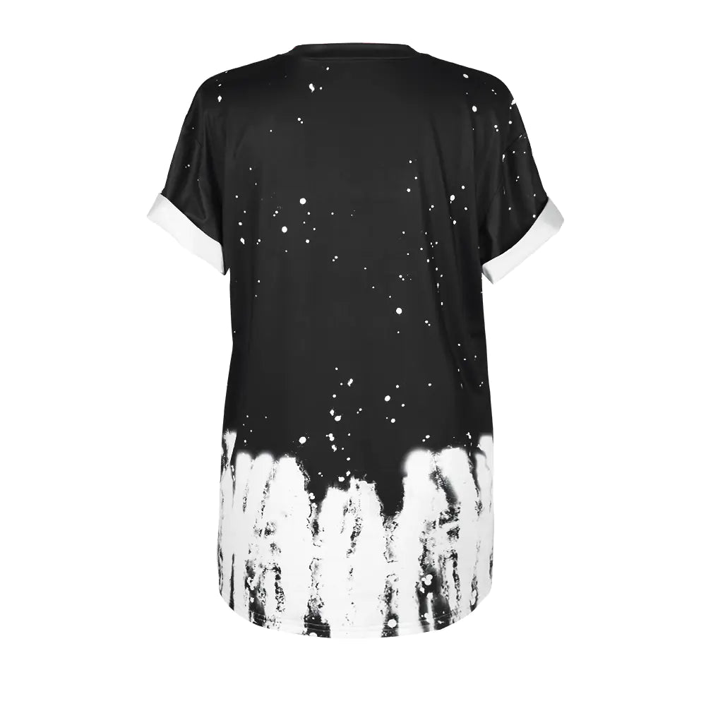 Printed Short Sleeve Round Neck T-Shirt