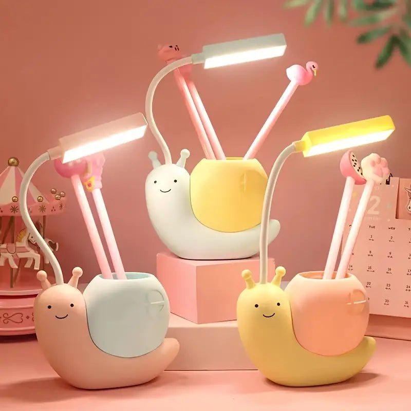 Cartoon Rechargeable LED Table Lamp for Students