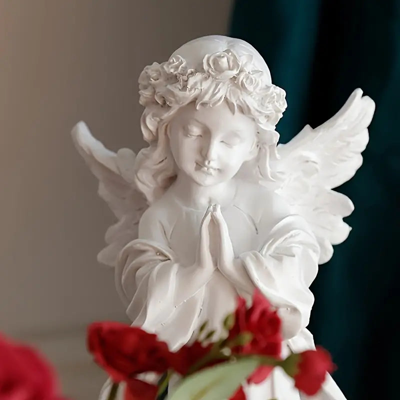 Adorable Angel Girl Sculpture for Home Decor (1 Piece)