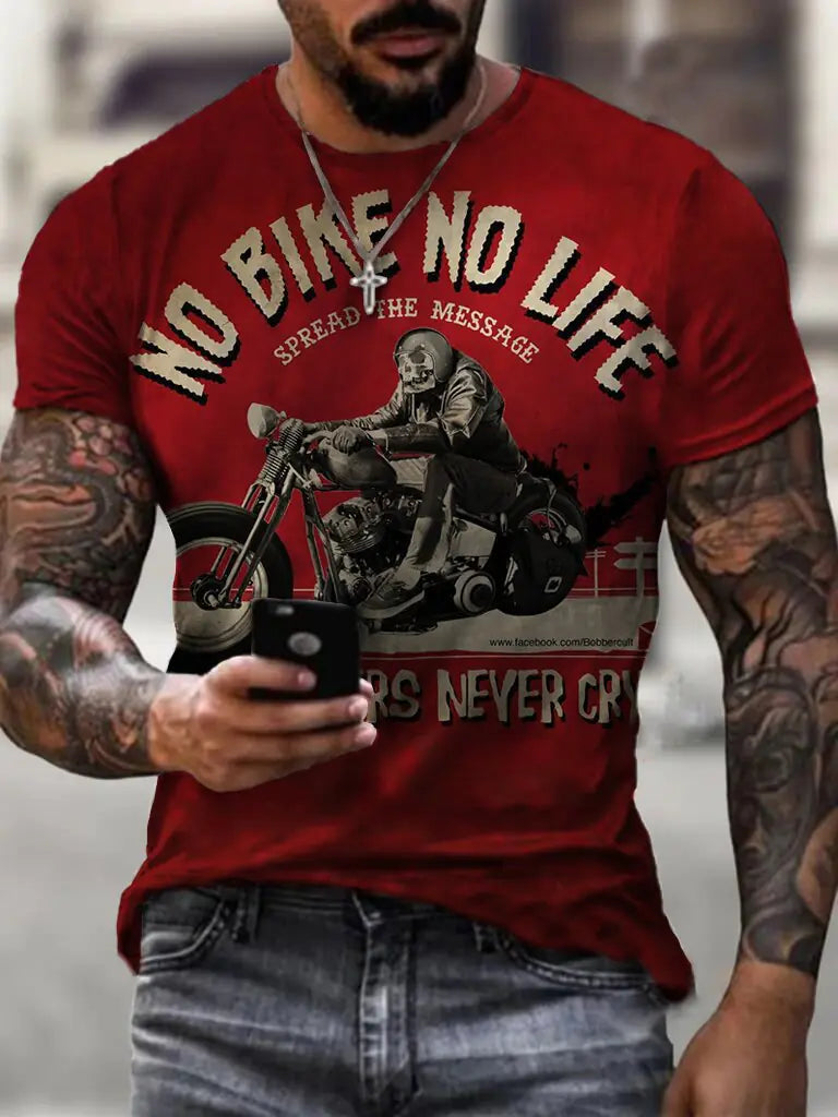 2023 Summer Men's Slim Fit 3D Printed T-Shirt