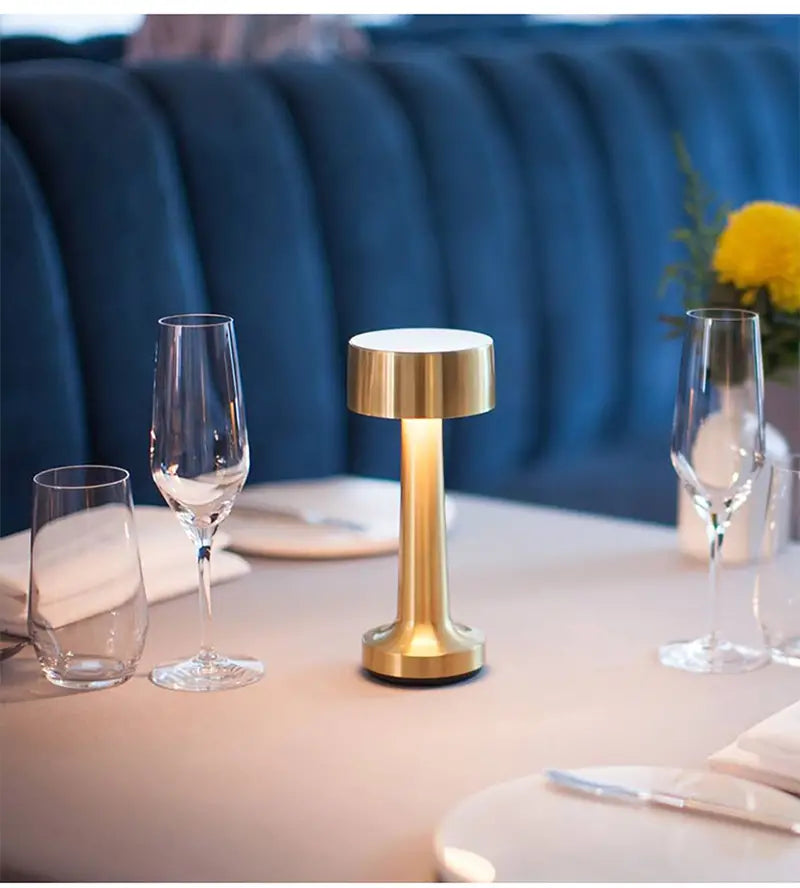 Vintage LED Nightstand Lamp with Adjustable Brightness