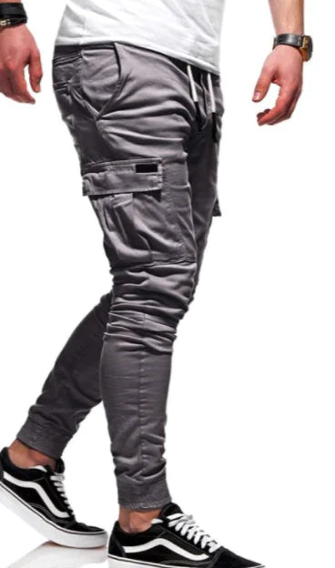 Men's Slim Fit Sports Pants - Casual Fitness Overalls