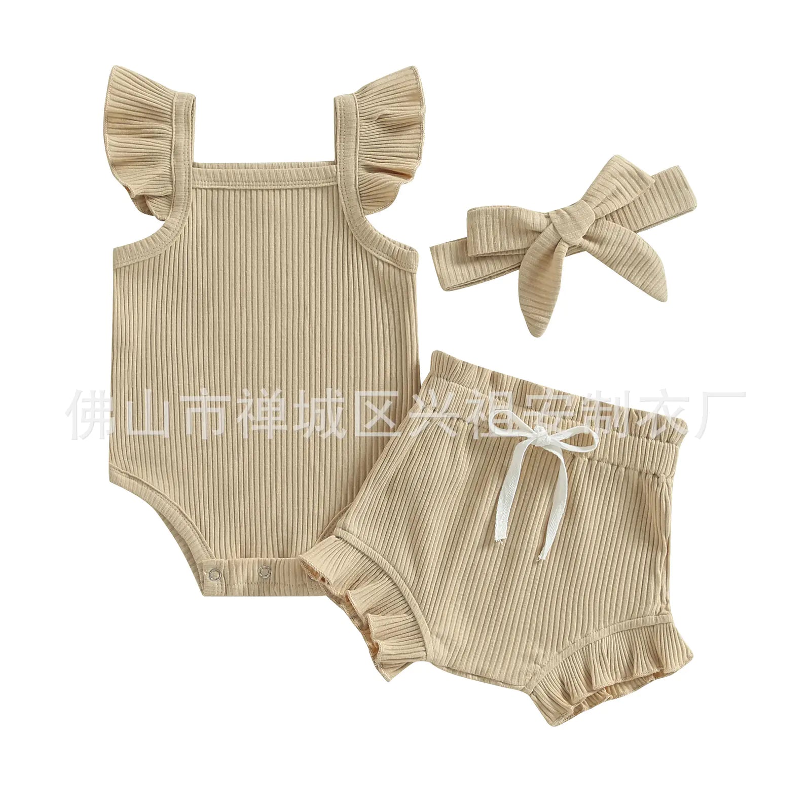 Baby Summer Romper and Shorts Set for Girls