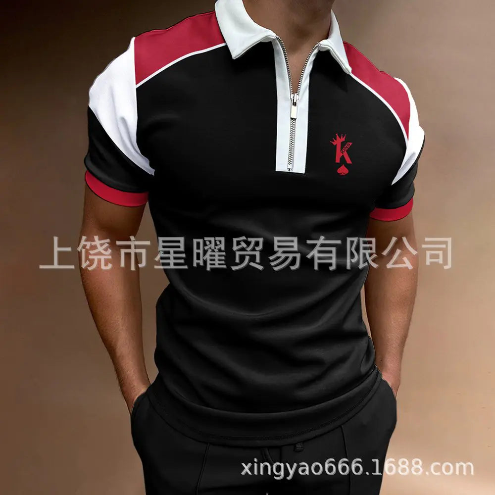 Men's Casual Short Sleeve Polo T-Shirt - Summer