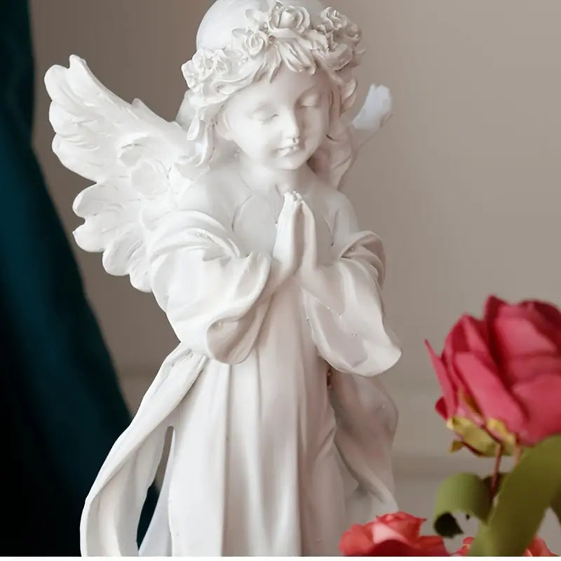 Adorable Angel Girl Sculpture for Home Decor (1 Piece)
